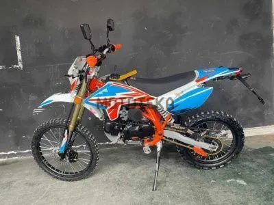 Питбайк Мотомир X - MOTOS RX 140 17/14 голубой/красный