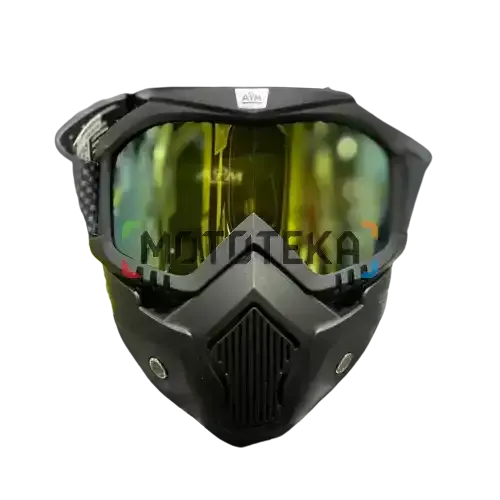 Очки снегоходные AiM (Аим) (PRO) 302-100 Black Matt