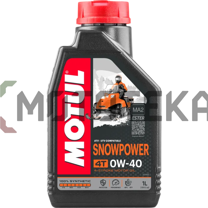 Масло моторное MOTUL (Мотюль) SNOWPOWER 4T SAE 0W40 1л