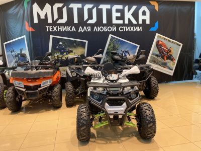 Квадроцикл детский Мотомир ATV ARMIS 125 белый/зелёный (машинокомплект)