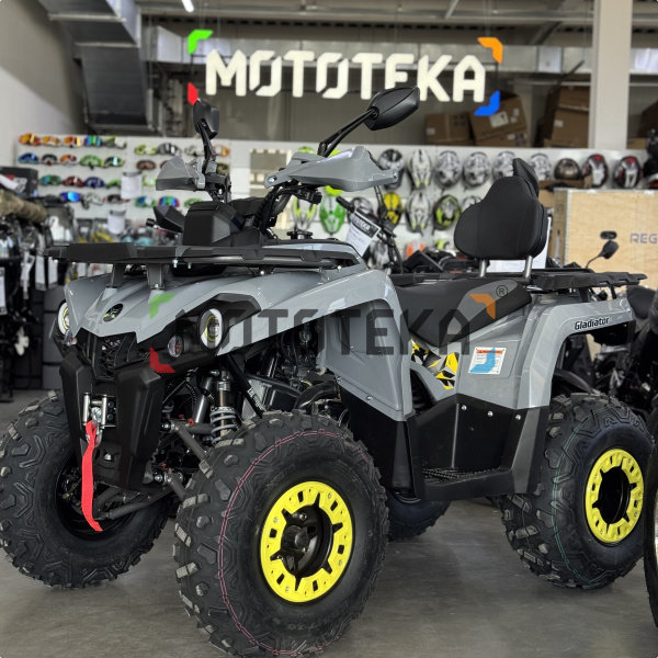 Квадроцикл GLADIATOR (Гладиатор) F200 LUX серый с ПСМ | Мототека Квадроцикл GLADIATOR (Гладиатор) F200 LUX серый с ПСМ | Мототека